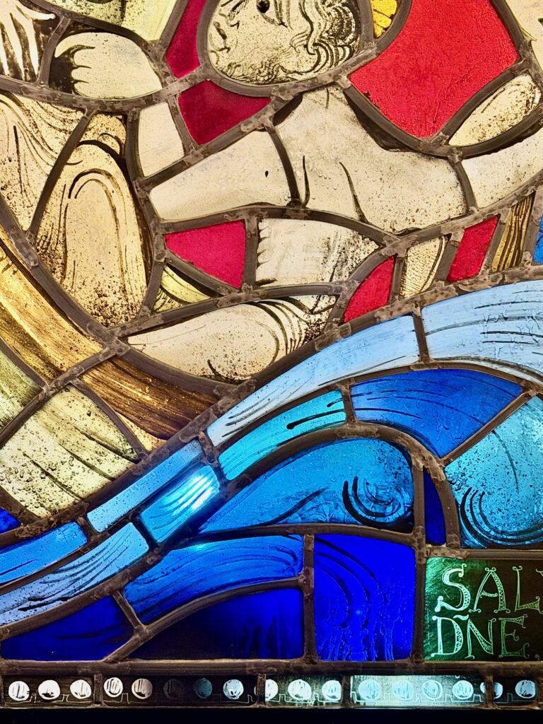 Fray Arnaldo Marcolino Maas stained glass panel grandview auctions
