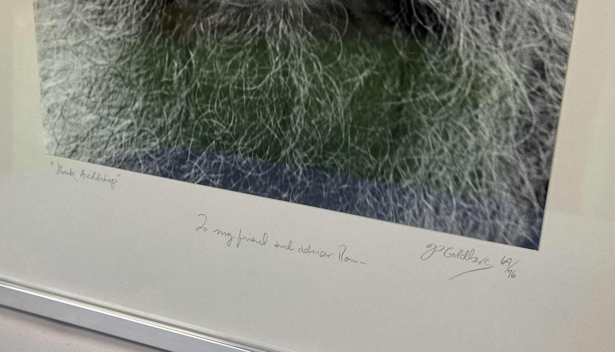 Jim Goldberg (American, b. 1953) Greek Archbishop for sale Jim Goldberg (American, b. 1953) Greek Archbishop for sale