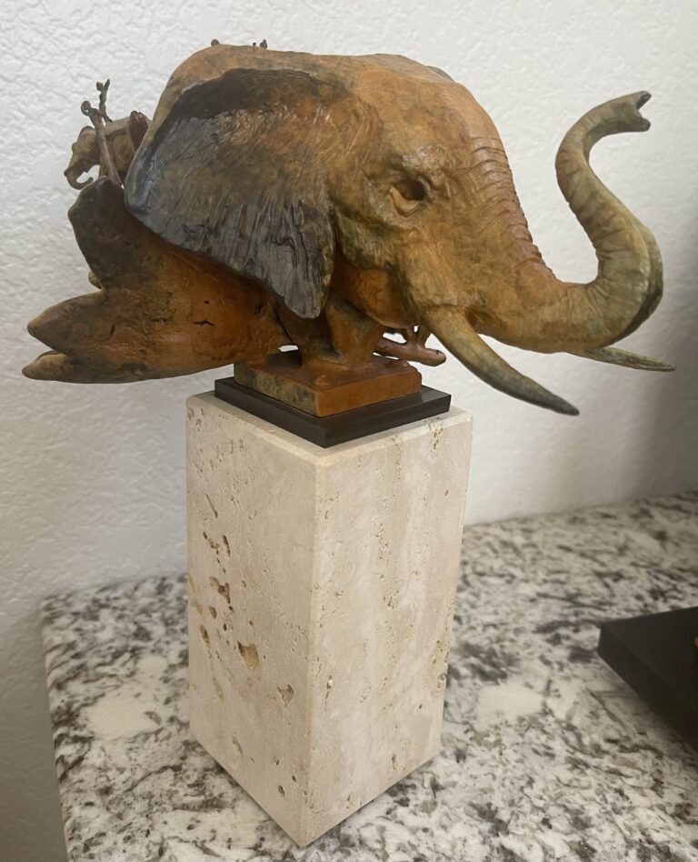 t. gall elephant head, grandview art and auctions